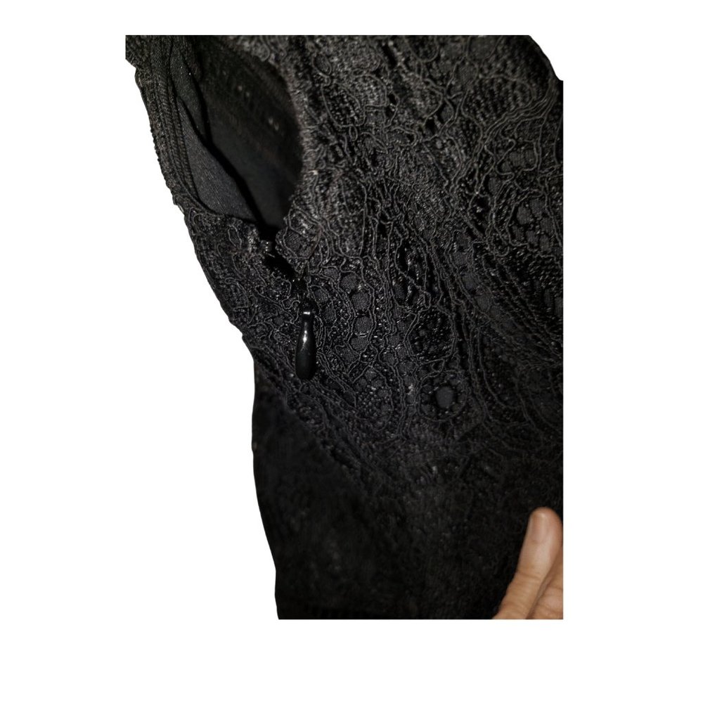 NEW H&M Black Lace Party Cocktail MINI Dress SZ 0 - Picture 6 of 13